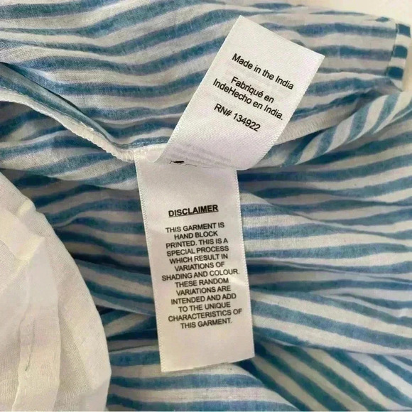 India Collection Emerson Fry Isla Dress, Sunday Stripe Sise M/L - Picture 7 of 12